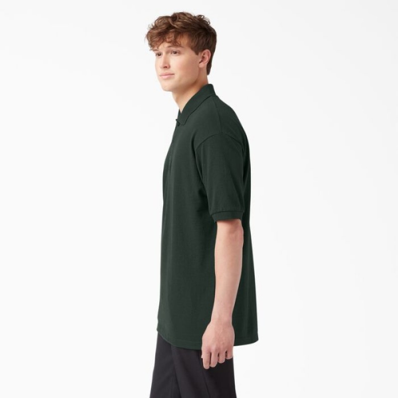 Dickies Piqué Scurte Sleeve Polo Verzi | GEIE7344