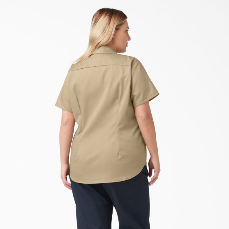 Dickies Plus 574 Original Lucru Shirt Kaki | XHMR4227