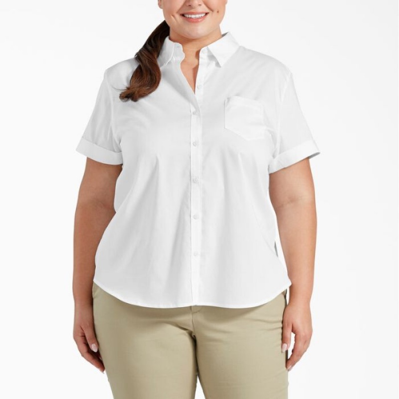 Dickies Plus Button-Up Shirt Albi | LEFC6176