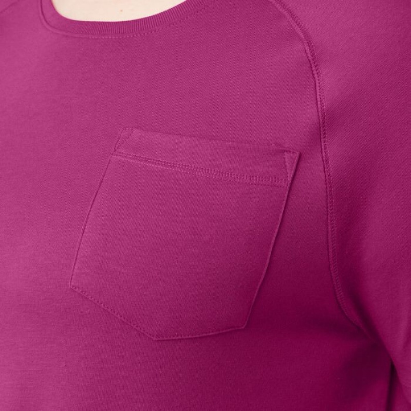 Dickies Plus Cooling Scurte Sleeve Pocket T-Shirt Fucsie | CDRF5749