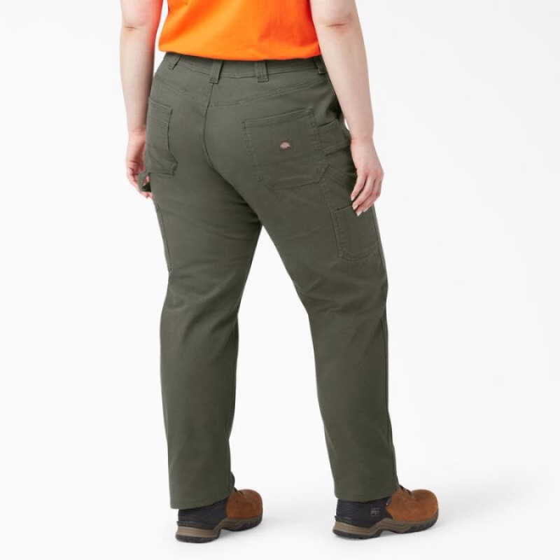 Dickies Plus FLEX Relaxed Drept Fit Duck Carpenter Pants Regular | FNWI7295