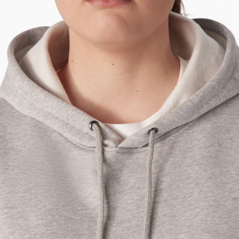 Dickies Plus Heavyweight Logo Sleeve Pullover Gri | JMTV4196
