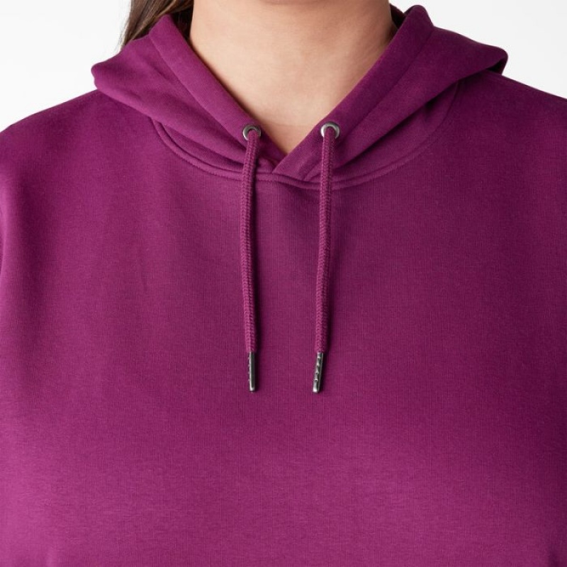 Dickies Plus Heavyweight Logo Sleeve Pullover Violet | CEJT1203