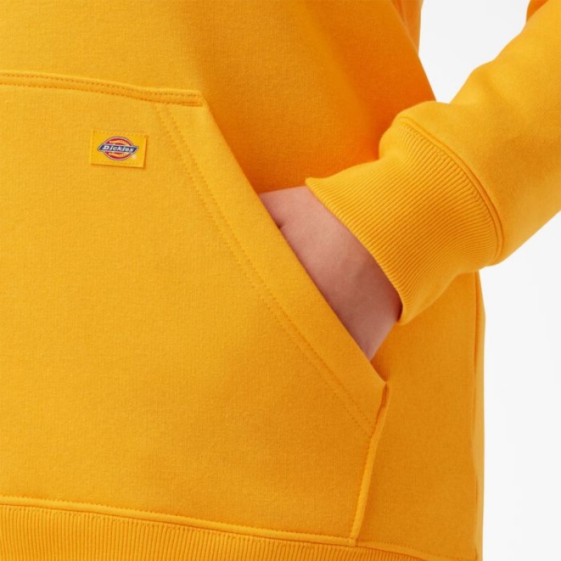 Dickies Plus Heavyweight Logo Sleeve Pullover Galbeni | YKFI3748