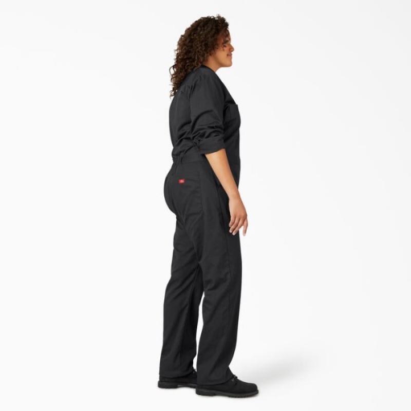 Dickies Plus Long Sleeve Coveralls Negrii | IYZY3914