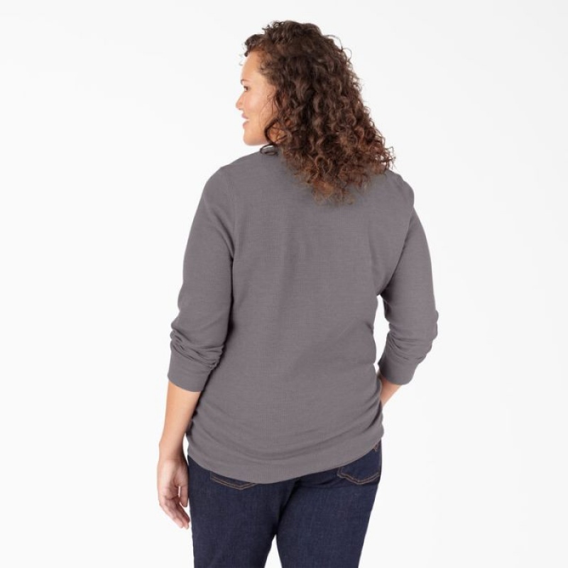 Dickies Plus Long Sleeve Thermal Shirt Gri Inchis | LYKO1585