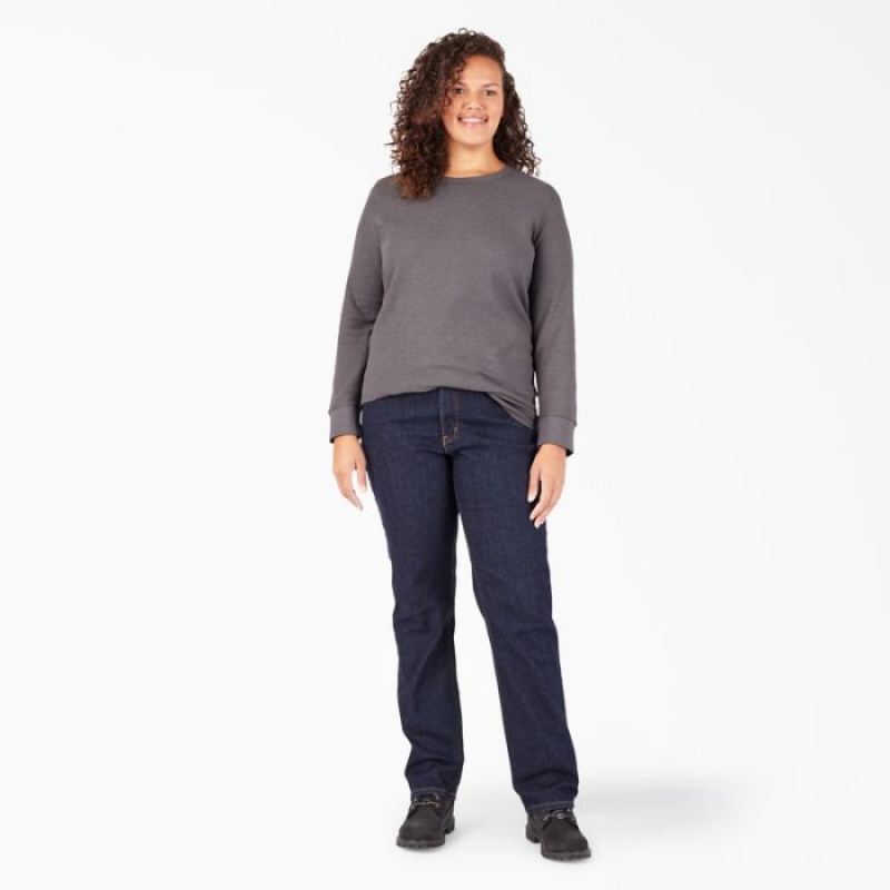 Dickies Plus Long Sleeve Thermal Shirt Gri Inchis | LYKO1585