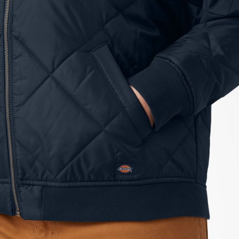 Dickies Plus Matlasat Bomber Jacket Bleumarin | ZQYI7795