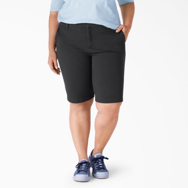 Dickies Plus Perfect Shape Drept Fit Bermuda Shorts, 11\