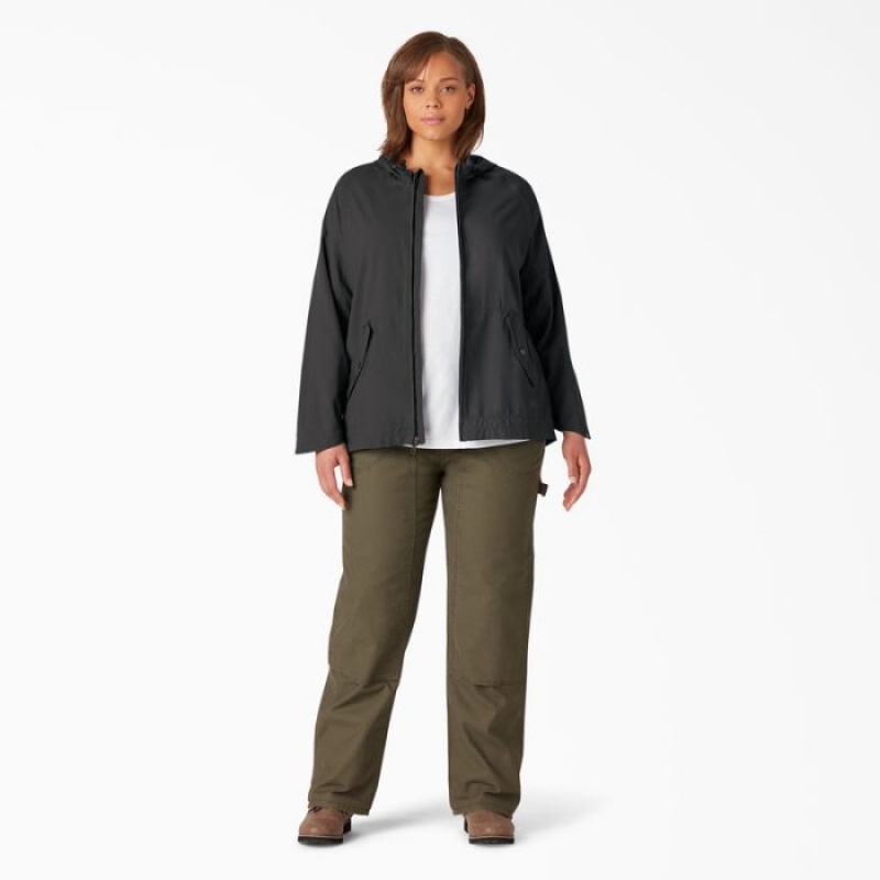 Dickies Plus Performance Cu Glugă Jacket Negrii | CHNS9344