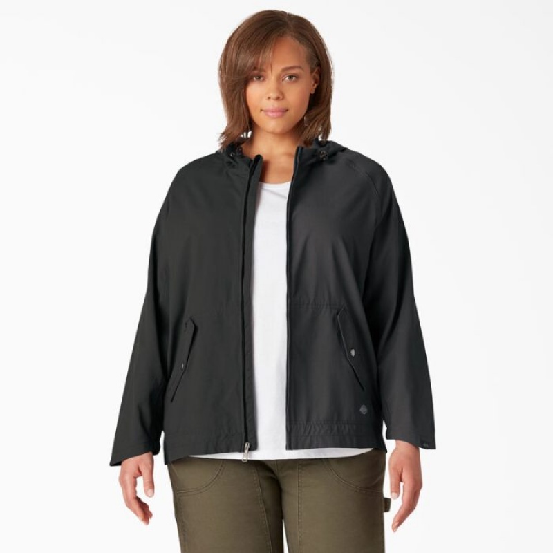 Dickies Plus Performance Cu Glugă Jacket Negrii | CHNS9344