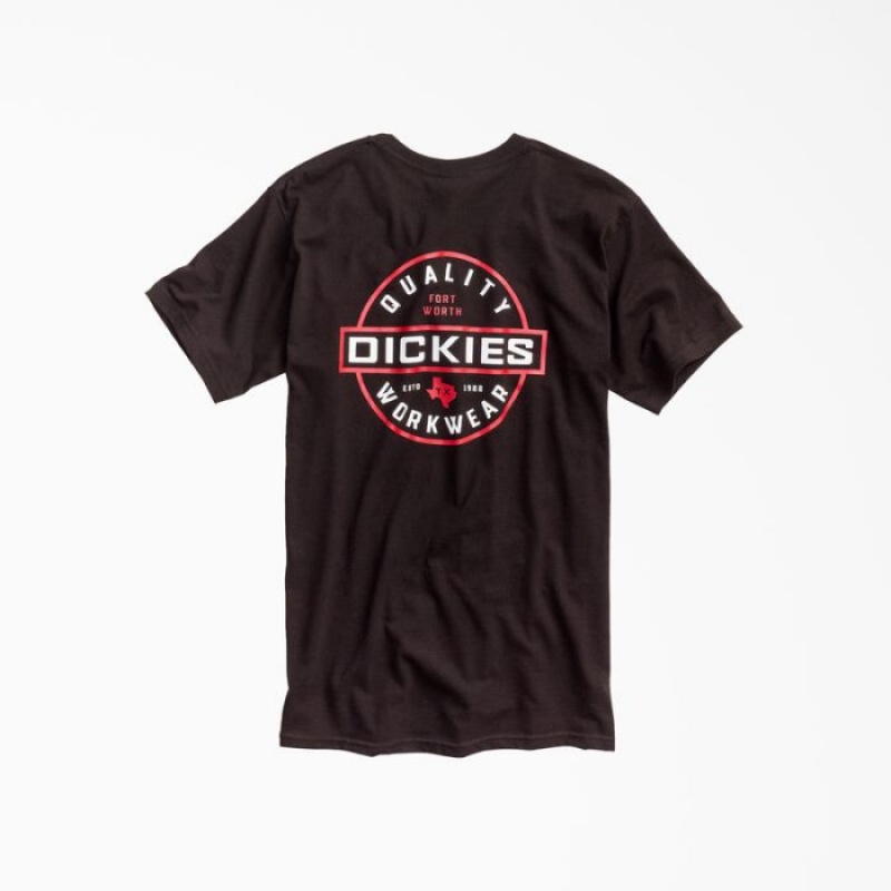 Dickies Quality Workwear Grafice T-Shirt Negrii | YLFL6462