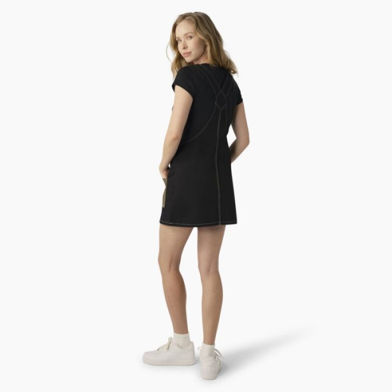 Dickies Regular Fit Colorblock Bib Overall Rochie Negrii | DOIX4282