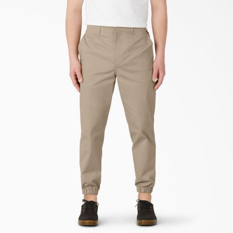 Dickies Regular Fit Cropped Jogger Lucru Pants Kaki | WXRM9994