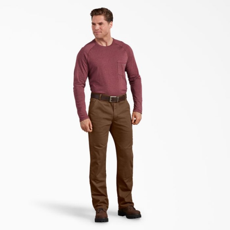 Dickies Regular Fit Duck Double Knee Pants Maro | YXHU0162