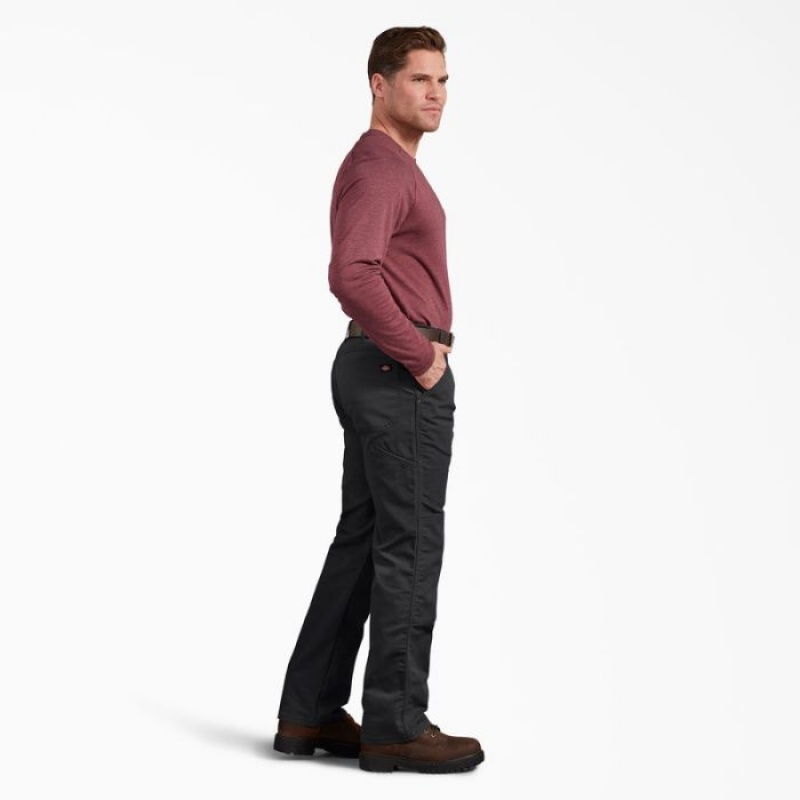 Dickies Regular Fit Duck Double Knee Pants Negrii | HSAA8247
