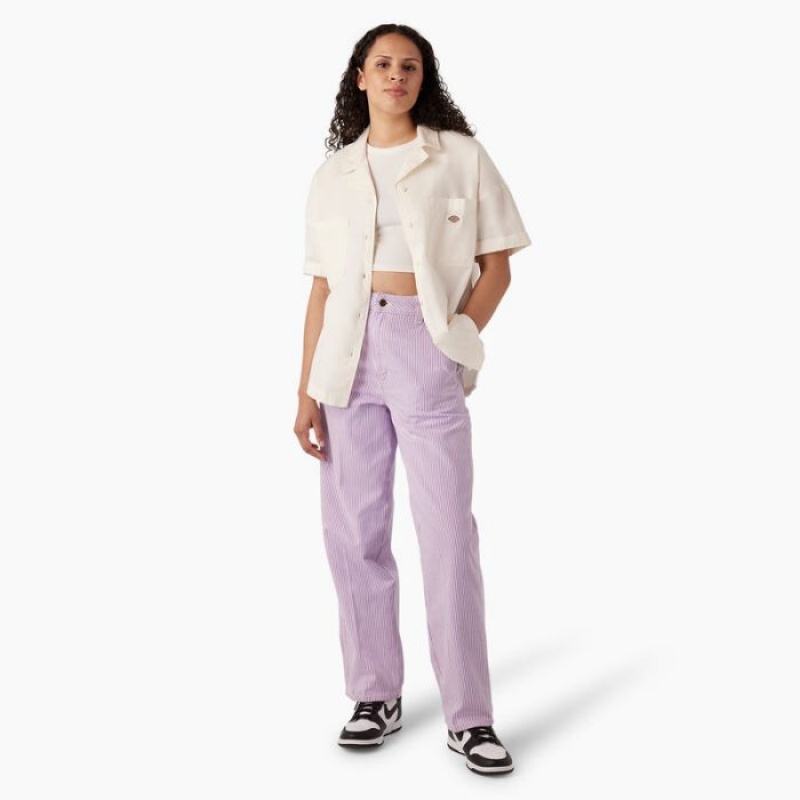 Dickies Regular Fit Hickory Stripe Pants Regular | GMDM9238
