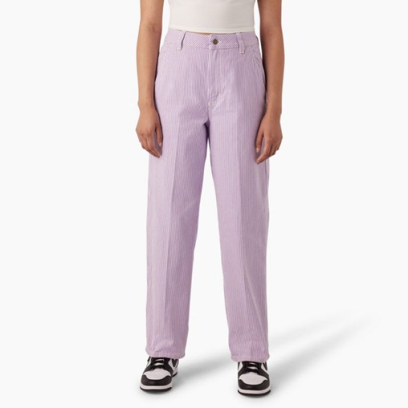 Dickies Regular Fit Hickory Stripe Pants Regular | GMDM9238