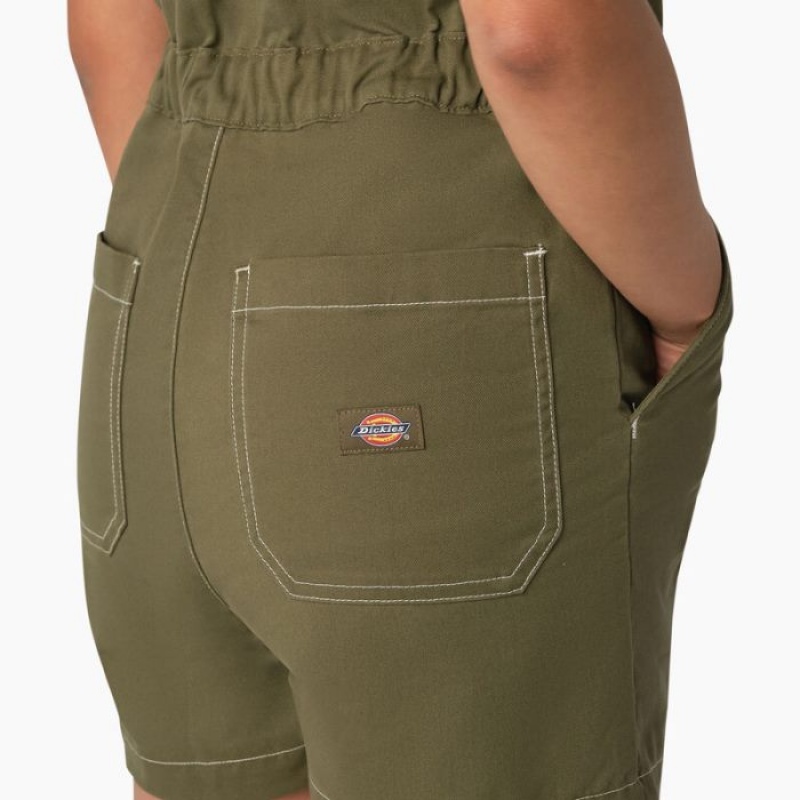 Dickies Regular Fit Ripstop Shortalls Verzi | MZVE0621