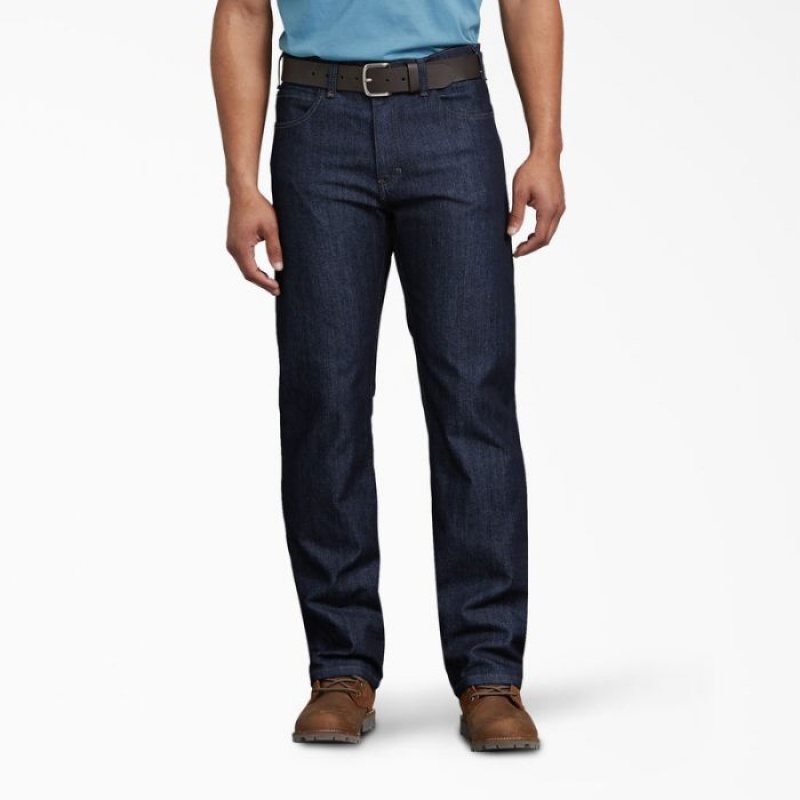 Dickies Relaxed Fit Carpenter Jeans Indigo Albastri | ZXUL8859