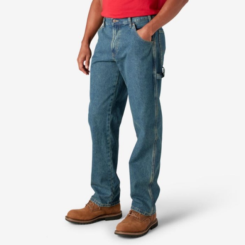 Dickies Relaxed Fit Carpenter Jeans Kaki | CIDU2590