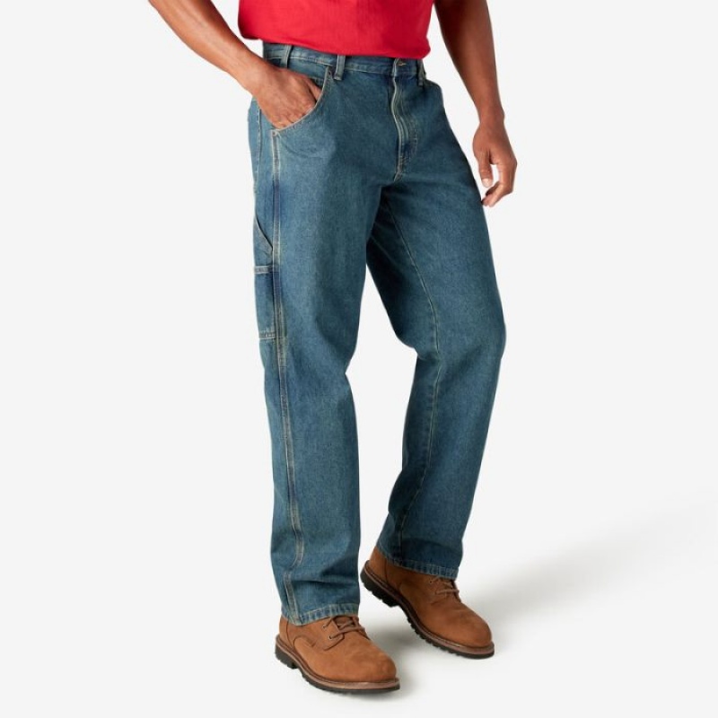 Dickies Relaxed Fit Carpenter Jeans Kaki | CIDU2590