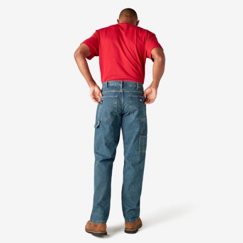 Dickies Relaxed Fit Carpenter Jeans Kaki | CIDU2590