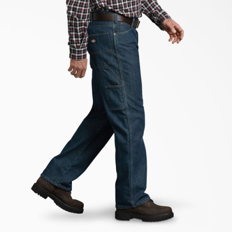 Dickies Relaxed Fit Carpenter Jeans Kaki | LYXI8021