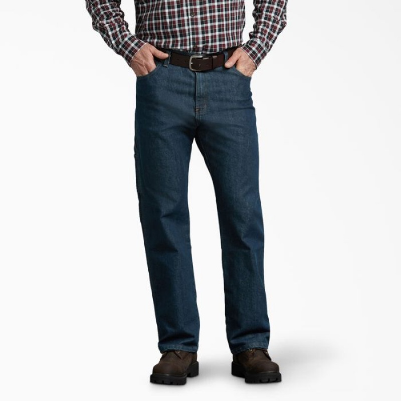 Dickies Relaxed Fit Carpenter Jeans Kaki | LYXI8021