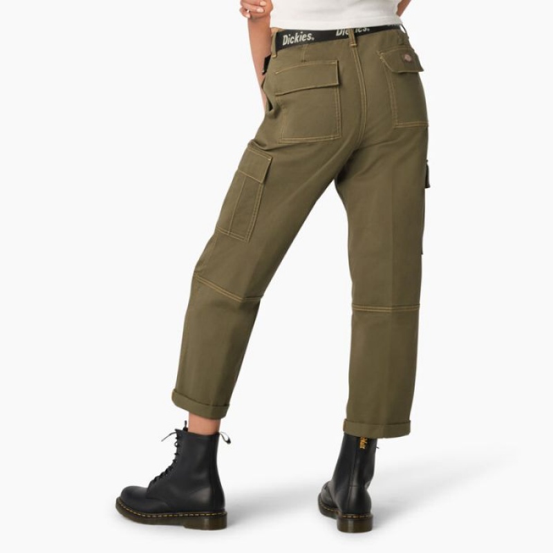 Dickies Relaxed Fit Contrast Stitch Cropped Cargo Pants Regular | GHKQ8660