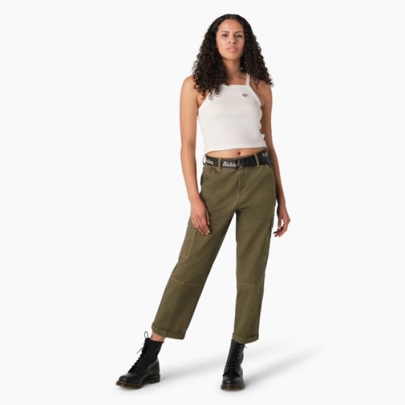 Dickies Relaxed Fit Contrast Stitch Cropped Cargo Pants Regular | GHKQ8660