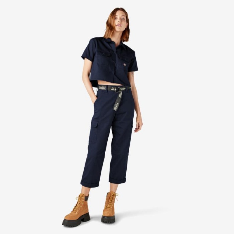 Dickies Relaxed Fit Cropped Cargo Pants Regular | TEAW1535