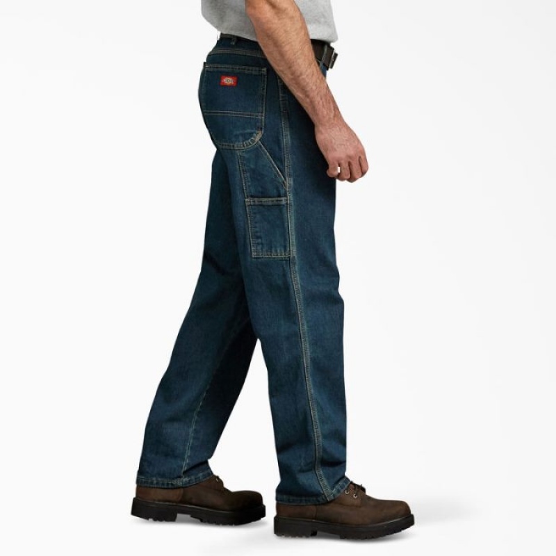 Dickies Relaxed Fit Heavyweight Carpenter Jeans Kaki | KQQT5532
