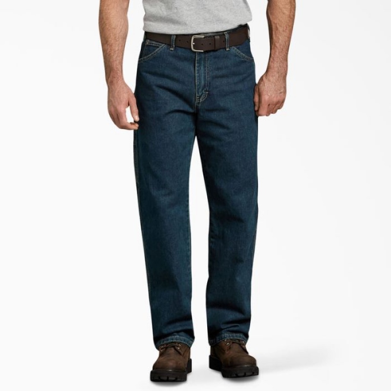 Dickies Relaxed Fit Heavyweight Carpenter Jeans Kaki | KQQT5532