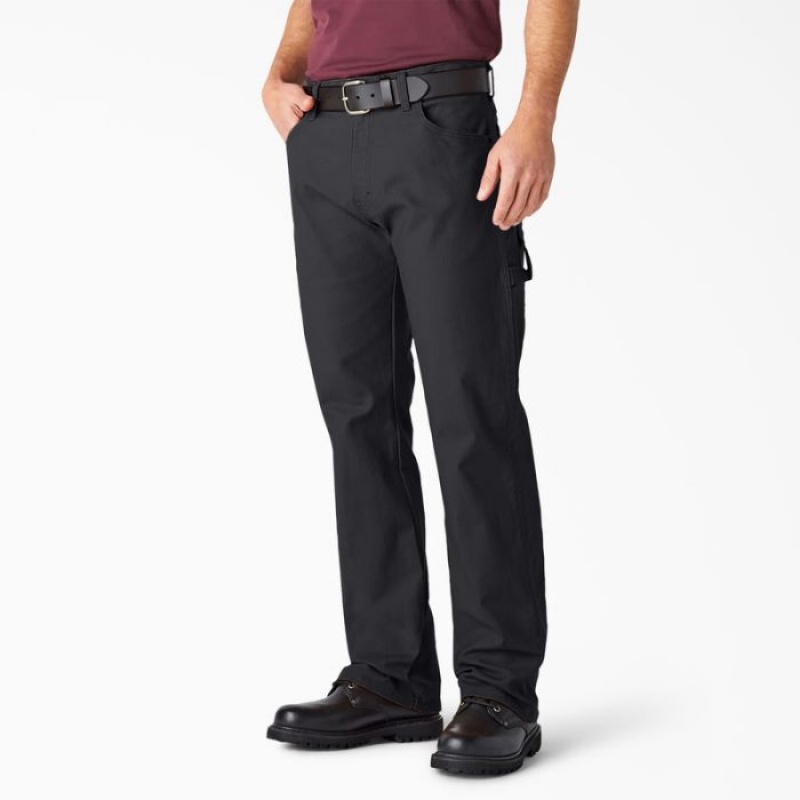 Dickies Relaxed Fit Heavyweight Duck Carpenter Pants Negrii | VTHT1142