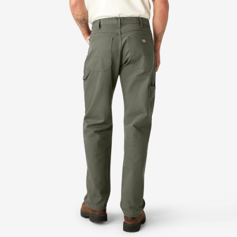 Dickies Relaxed Fit Heavyweight Duck Carpenter Pants Verzi | DFSN1660