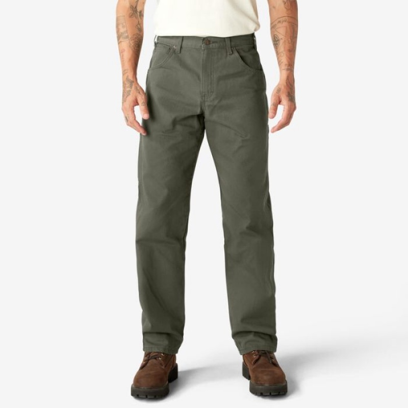 Dickies Relaxed Fit Heavyweight Duck Carpenter Pants Verzi | DFSN1660