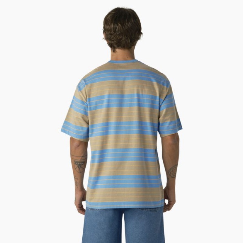 Dickies Relaxed Fit In Dungi Pocket T-Shirt Azur Albastri Maro | AEMD6924