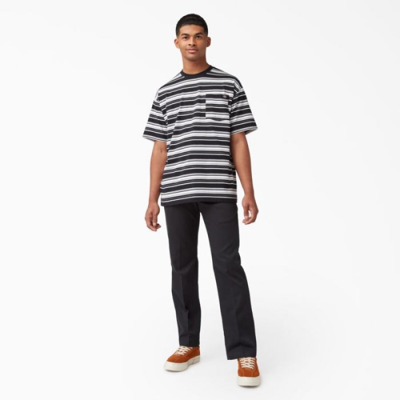 Dickies Relaxed Fit In Dungi Pocket T-Shirt Negrii | GLUD1261