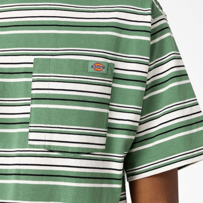 Dickies Relaxed Fit In Dungi Pocket T-Shirt Verzi Inchis | CZFF4980
