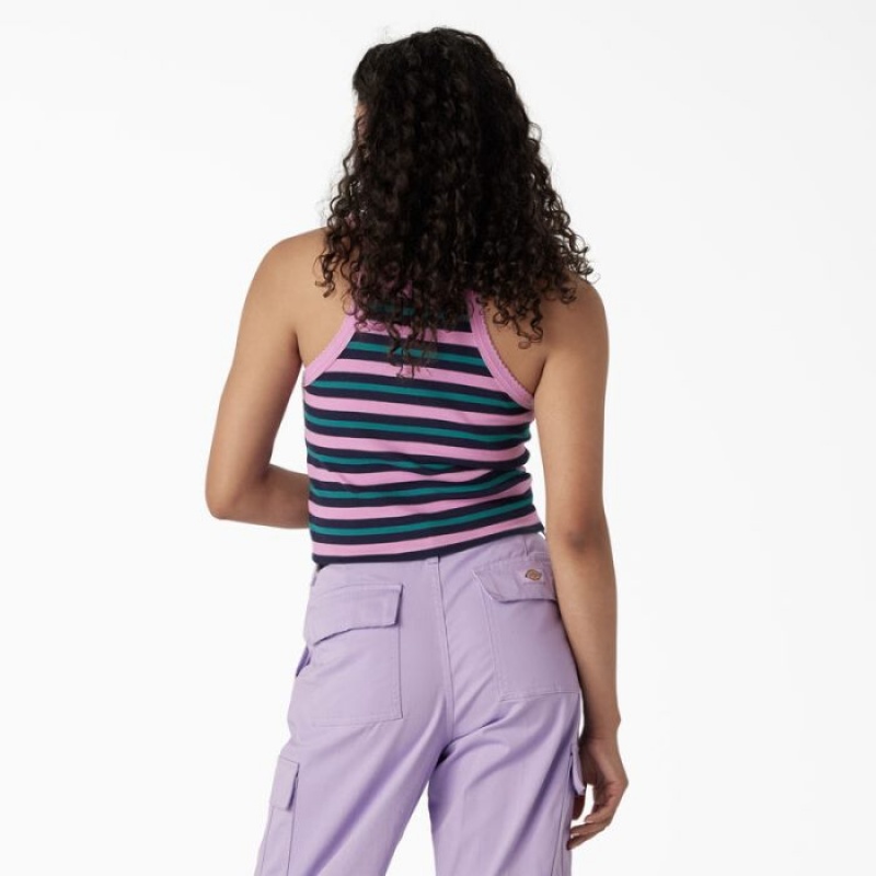 Dickies Rib Knit Cropped Tank Top Roz | NBNW5667