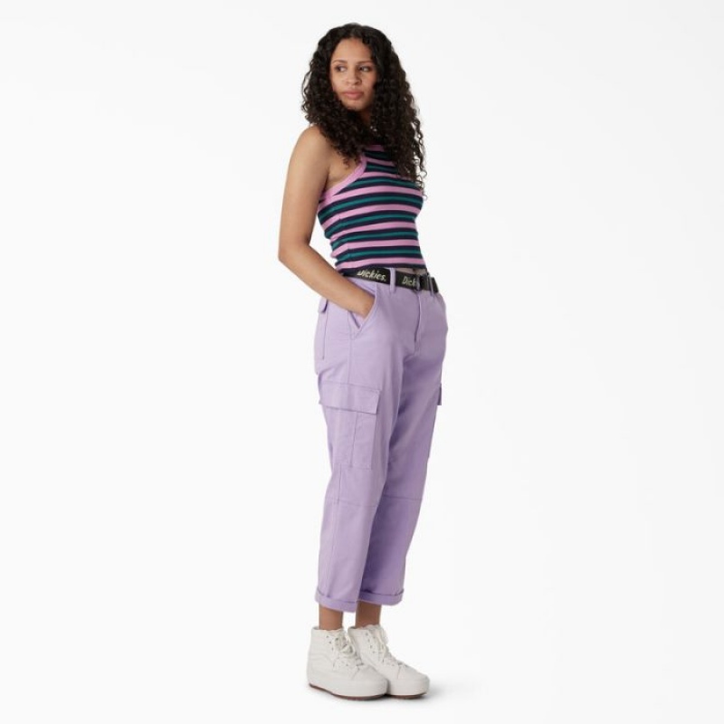 Dickies Rib Knit Cropped Tank Top Roz | NBNW5667