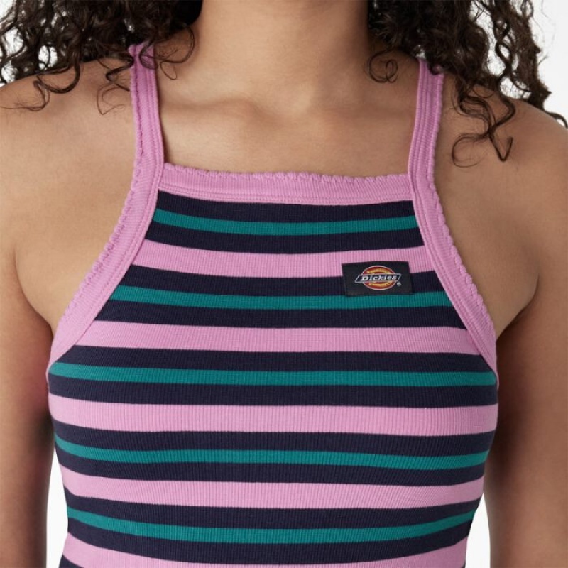Dickies Rib Knit Cropped Tank Top Roz | NBNW5667