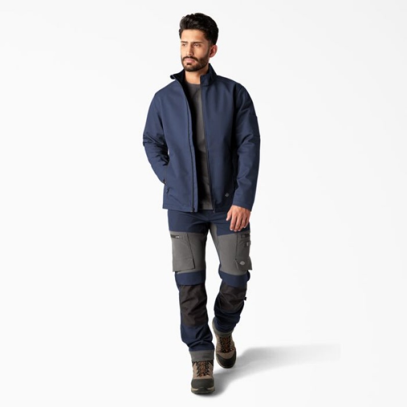 Dickies Ripstop Softshell Jacket Bleumarin Albastri | YEKX4284