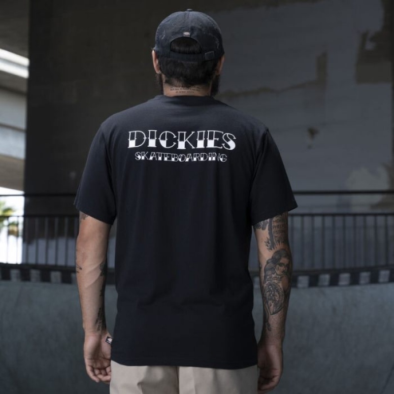 Dickies Ronnie Sandoval Americana Grafice T-Shirt Negrii | EJHQ0711