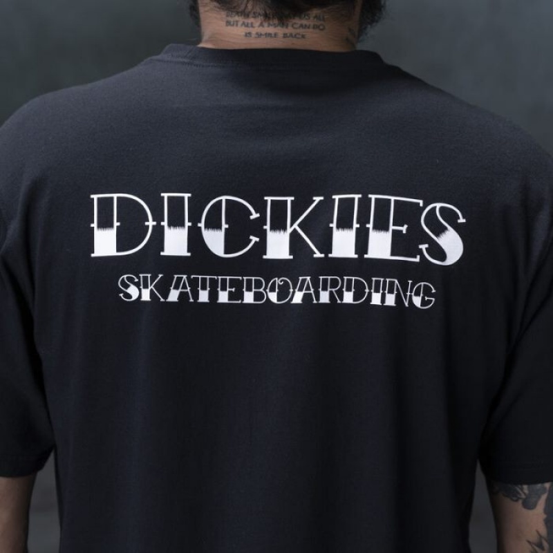 Dickies Ronnie Sandoval Americana Grafice T-Shirt Negrii | EJHQ0711