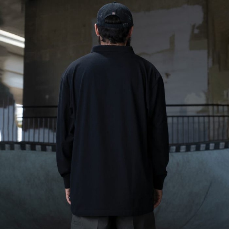 Dickies Ronnie Sandoval Long Sleeve Polo Negrii | CSSG1812