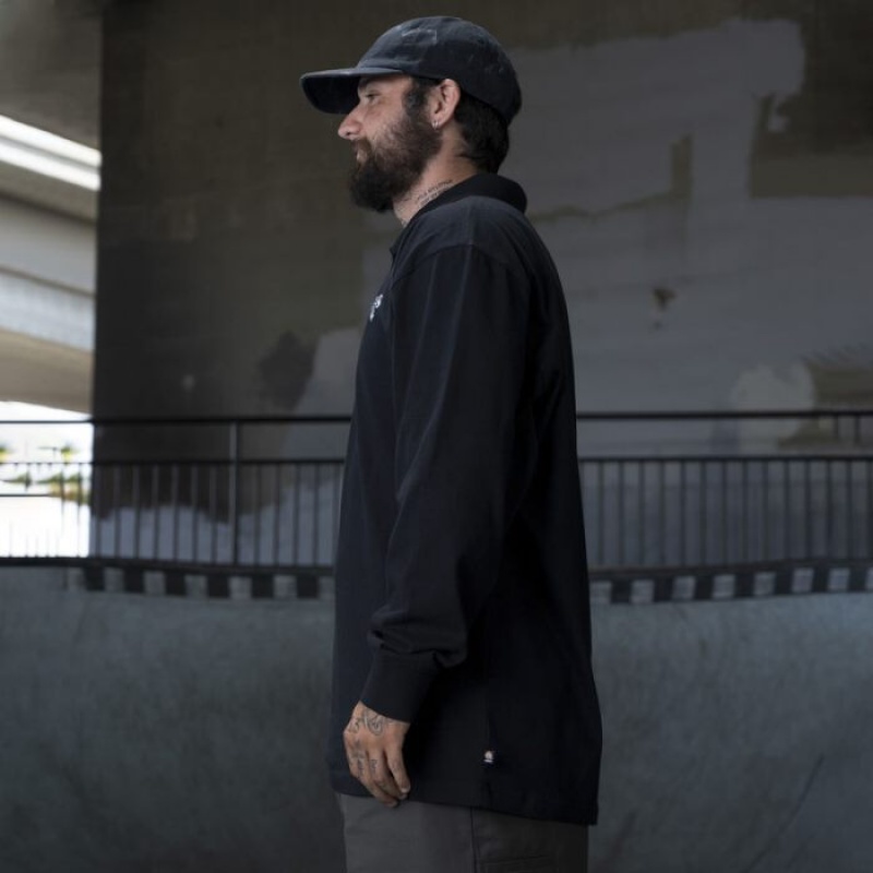 Dickies Ronnie Sandoval Long Sleeve Polo Negrii | CSSG1812
