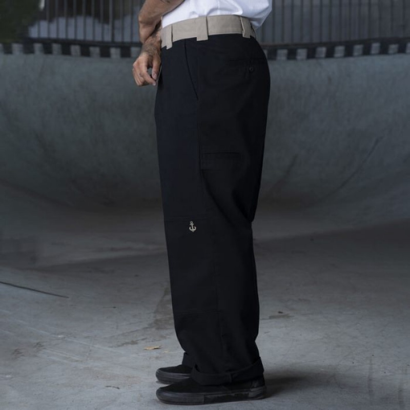 Dickies Ronnie Sandoval Loose Fit Double Knee Pants Negrii Maro | CMWY7209
