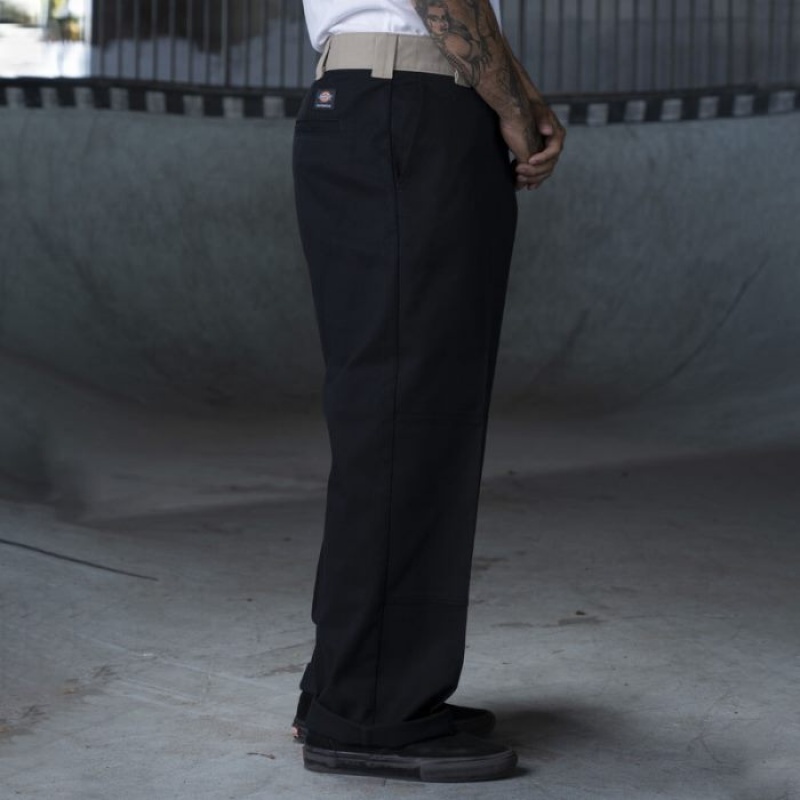 Dickies Ronnie Sandoval Loose Fit Double Knee Pants Negrii Maro | CMWY7209